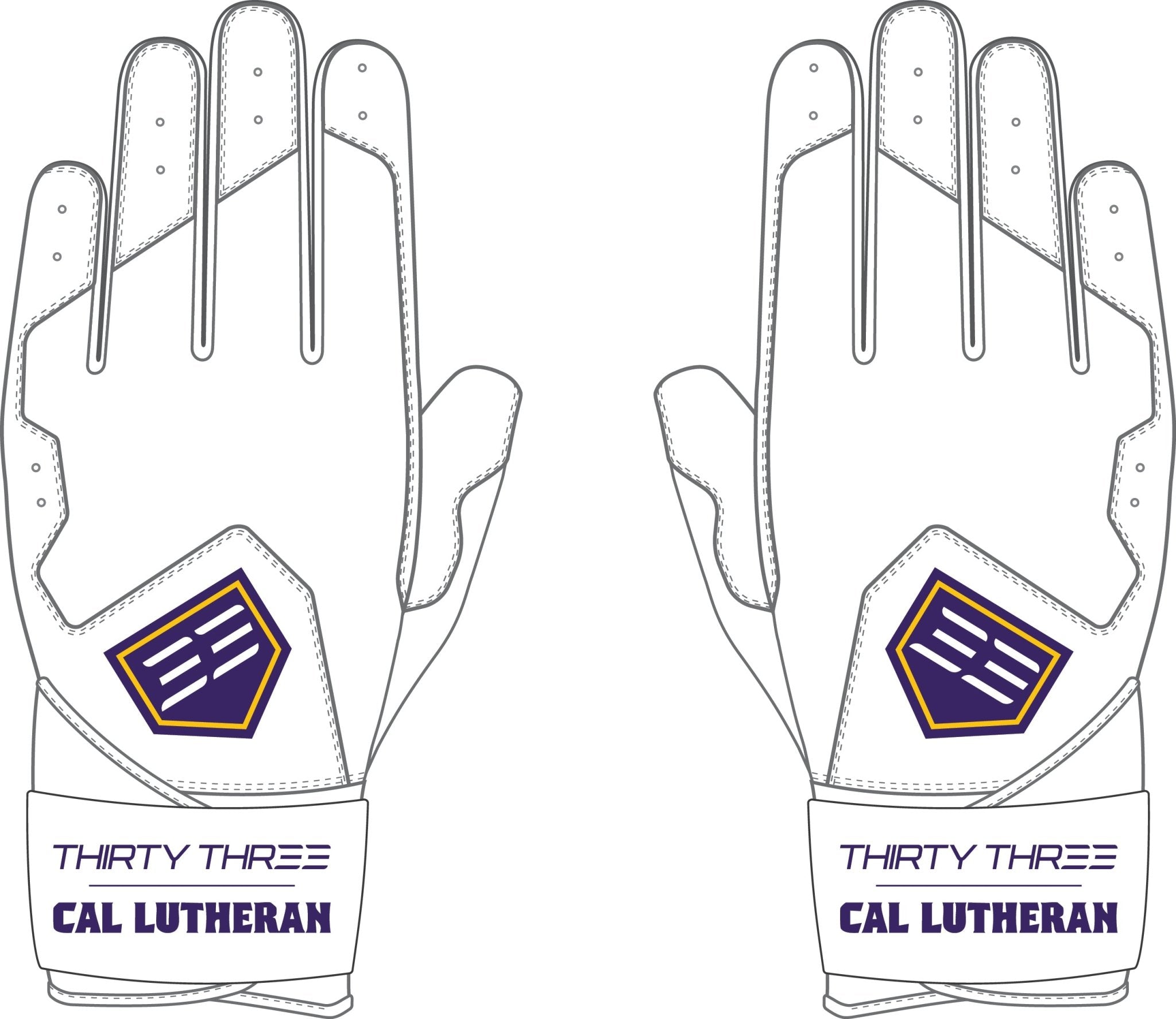 CLU SL ELITE LONG CUFF GLOVES - 33 GLOVE AND SUPPLY CO. - LONG CUFF TEXTILE BATTING GLOVES