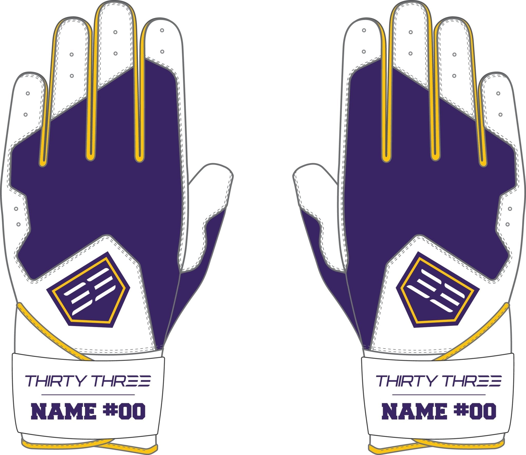 CLU SL ELITE LONG CUFF GLOVES - 33 GLOVE AND SUPPLY CO. - LONG CUFF TEXTILE BATTING GLOVES