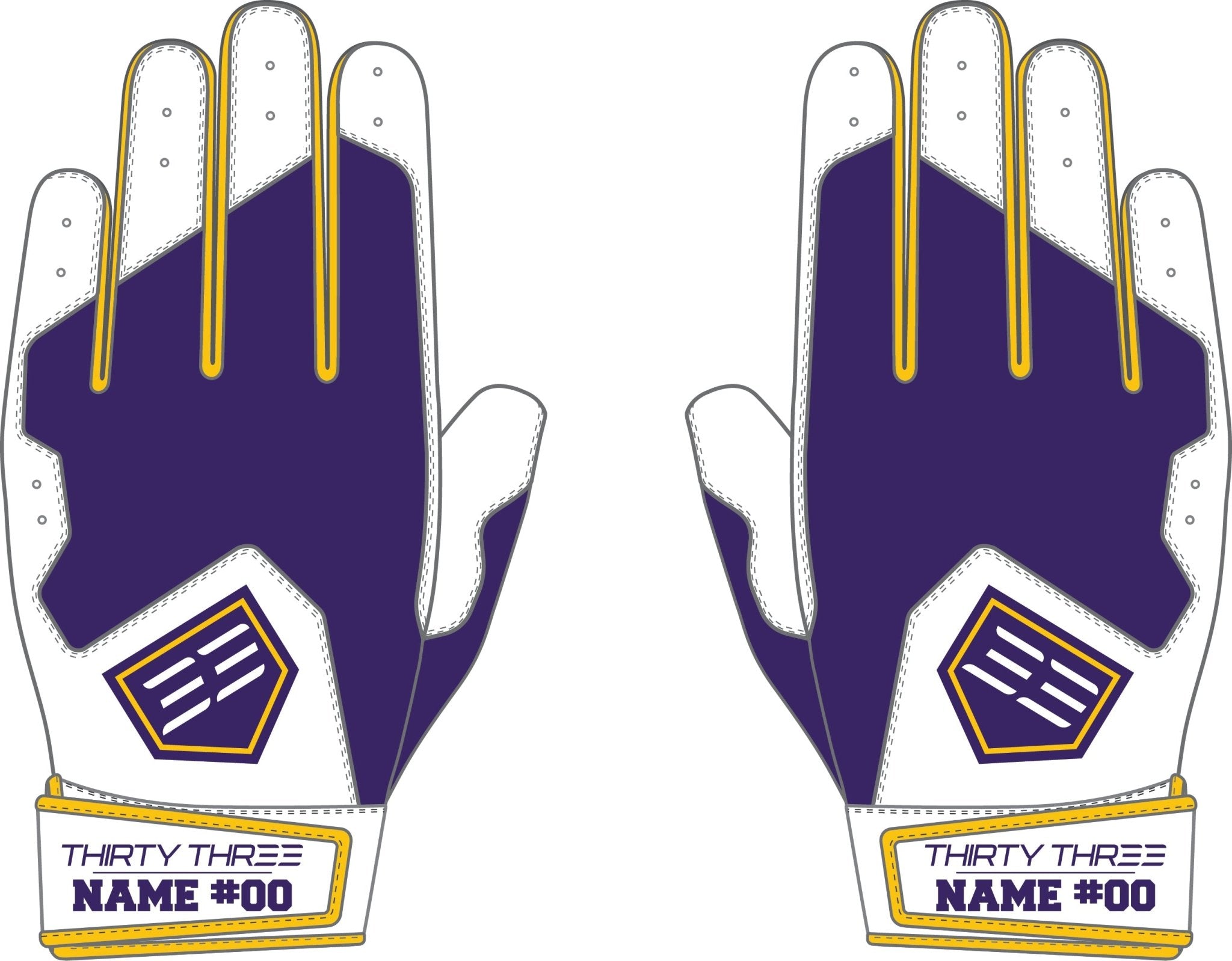 CLU SL ELITE SHORT CUFF GLOVES - 33 GLOVE AND SUPPLY CO. - SHORT CUFF TEXTILE BATTING GLOVES