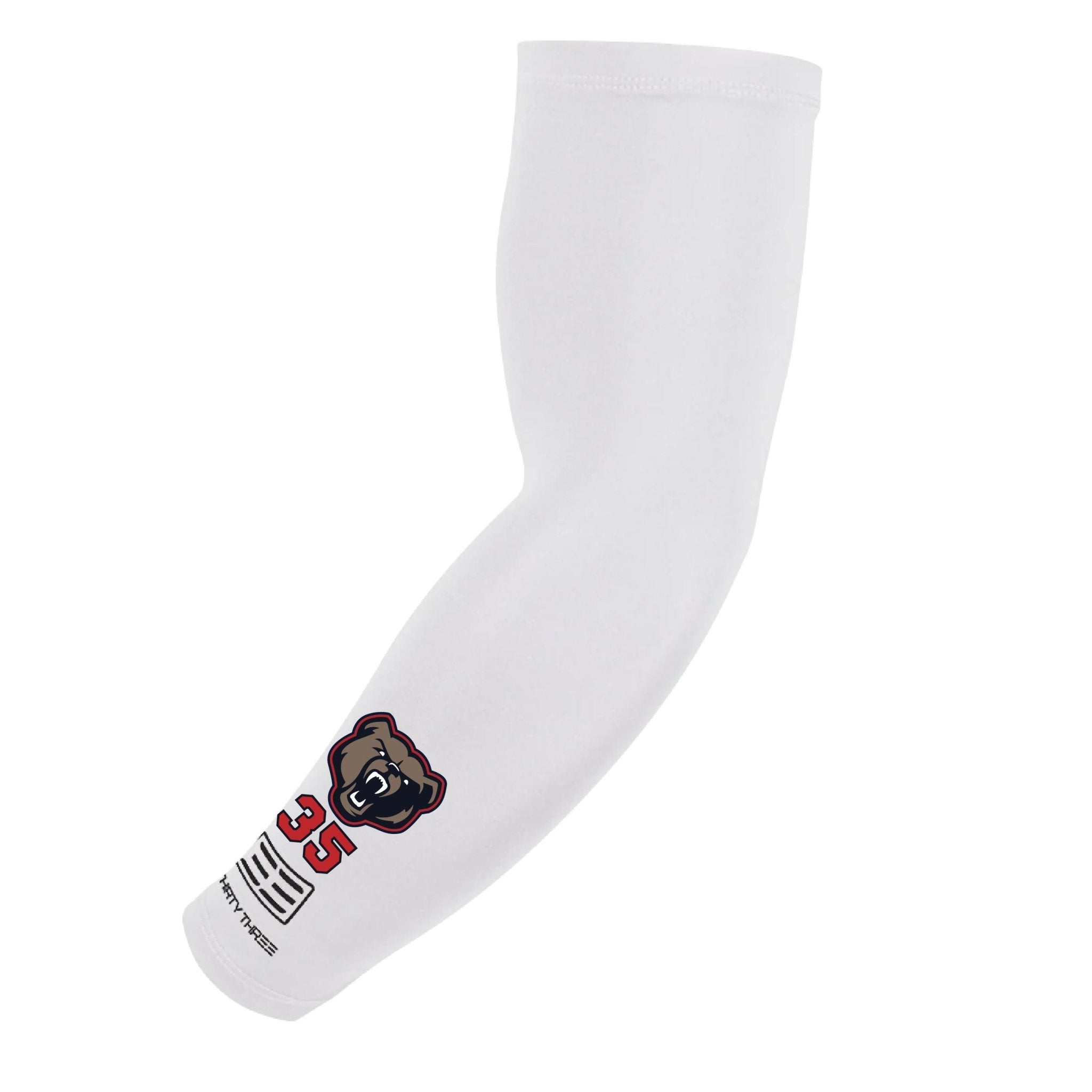 GOODLAND BRUINS ARM SLEEVES W/ LOGO AND NUMBER - 33 GLOVE AND SUPPLY CO. - COMPRESSION ARM SLEEVE