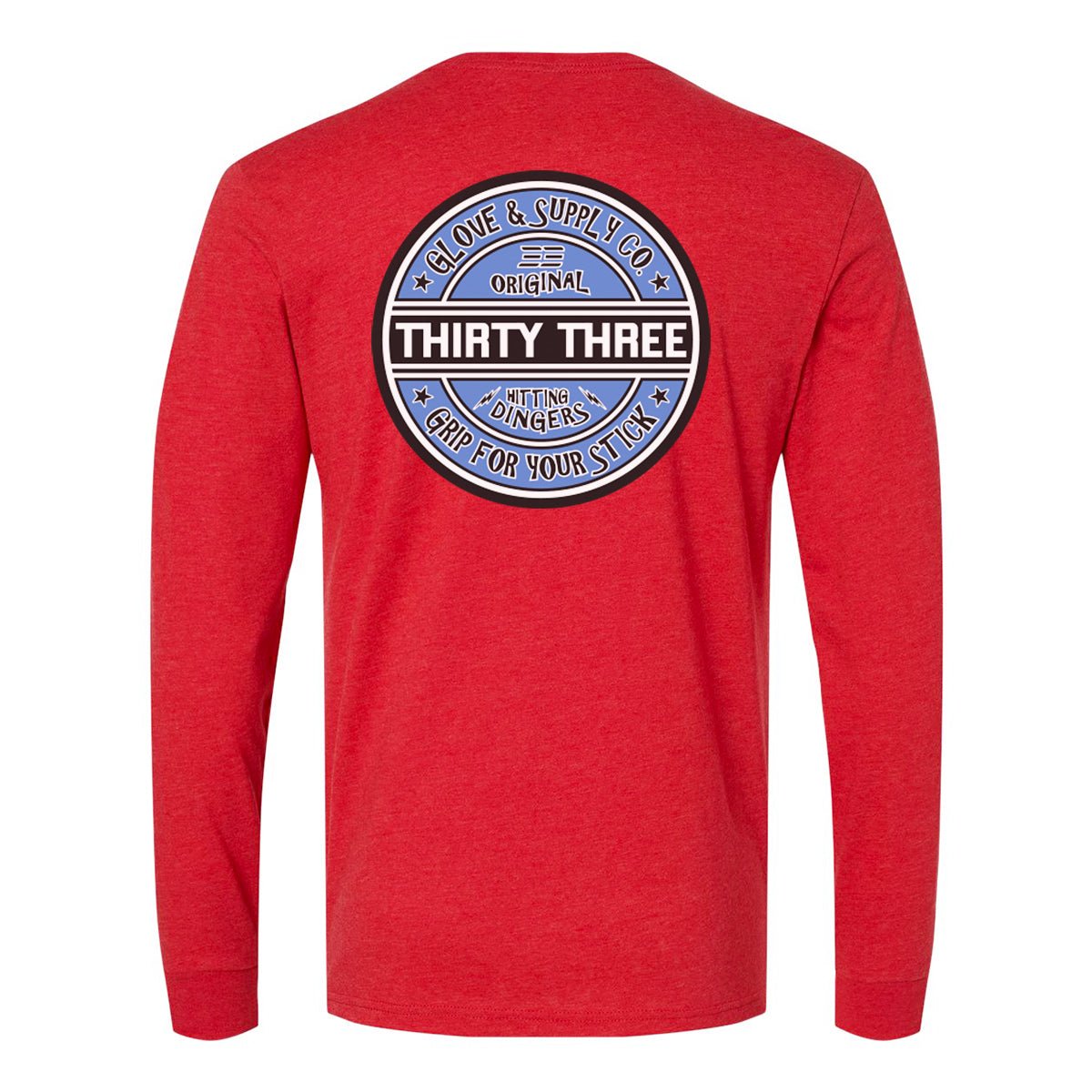 GRIP FOR YOUR STICK LONG SLEEVE T - SHIRT - 33 GLOVE AND SUPPLY CO. - LONG SLEEVE T - SHIRTS