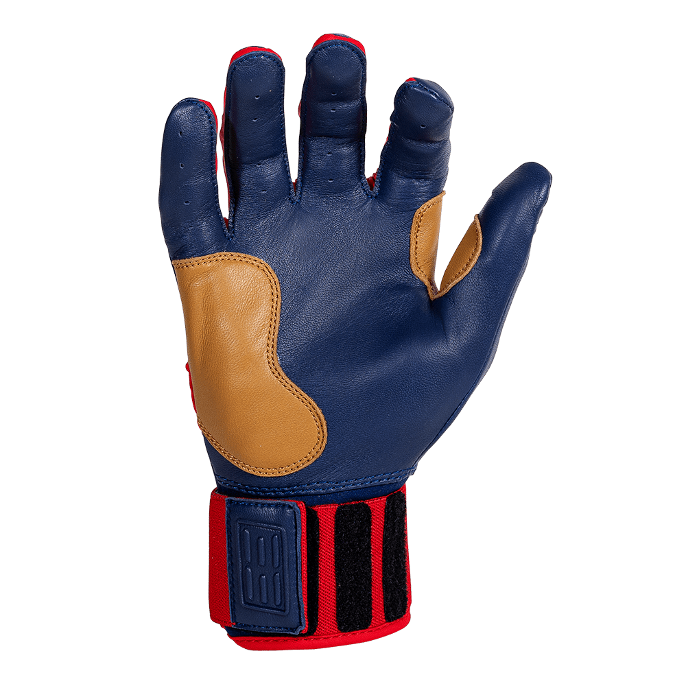 LP PRO LONG CUFF BATTING GLOVES - PREMIUM - CABRETTA LEATHER - DURABLE - BRUCE BOLT - BETTER PRICE