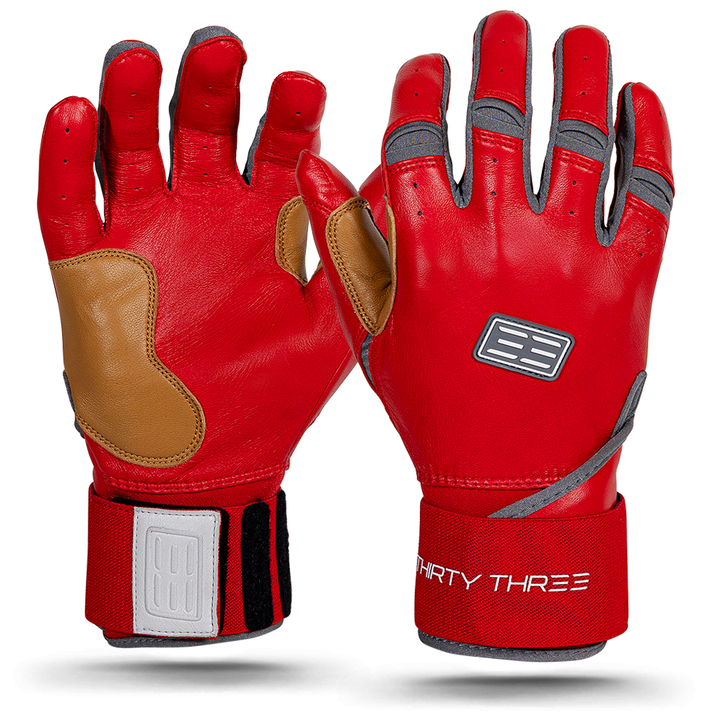 LP PRO LONG CUFF BATTING GLOVES - PREMIUM - CABRETTA LEATHER - DURABLE - BRUCE BOLT - BETTER PRICE