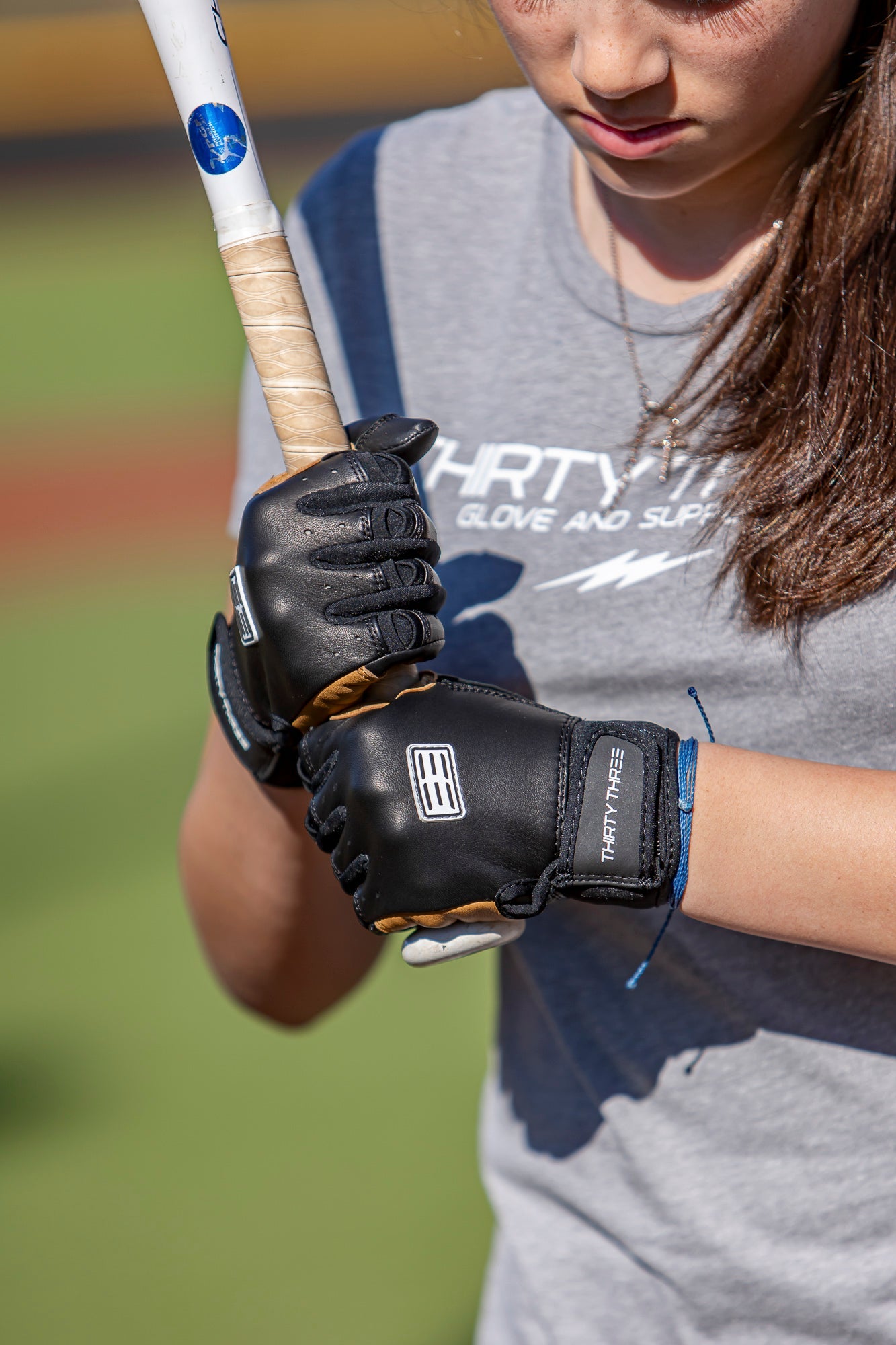 LP PRO SHORT CUFF BATTING GLOVES - PREMIUM - CABRETTA LEATHER - DURABLE - BRUCE BOLT - BETTER PRICE