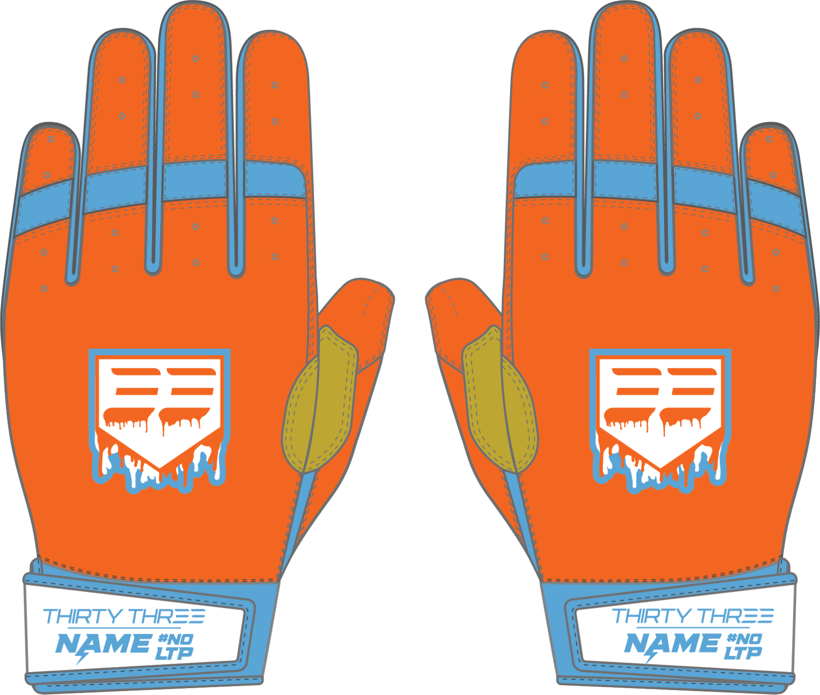 LTP LP PRO SHORT CUFF GLOVE - 33 GLOVE AND SUPPLY CO. - LONG CUFF LEATHER BATTING GLOVES