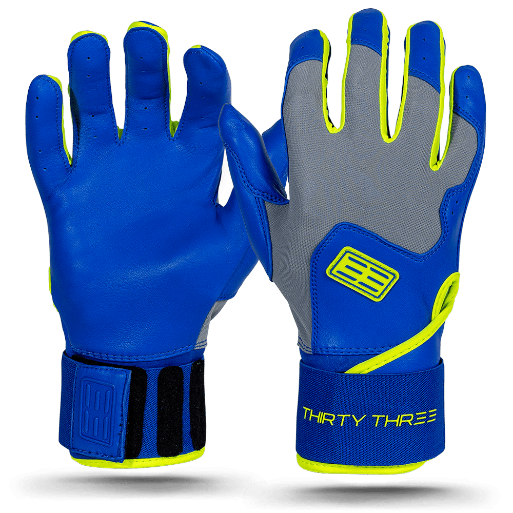 SL ELITE LONG CUFF BATTING GLOVES PREMIUM - CABRETTA LEATHER - DURABLE - BRUCE BOLT - BETTER PRICE