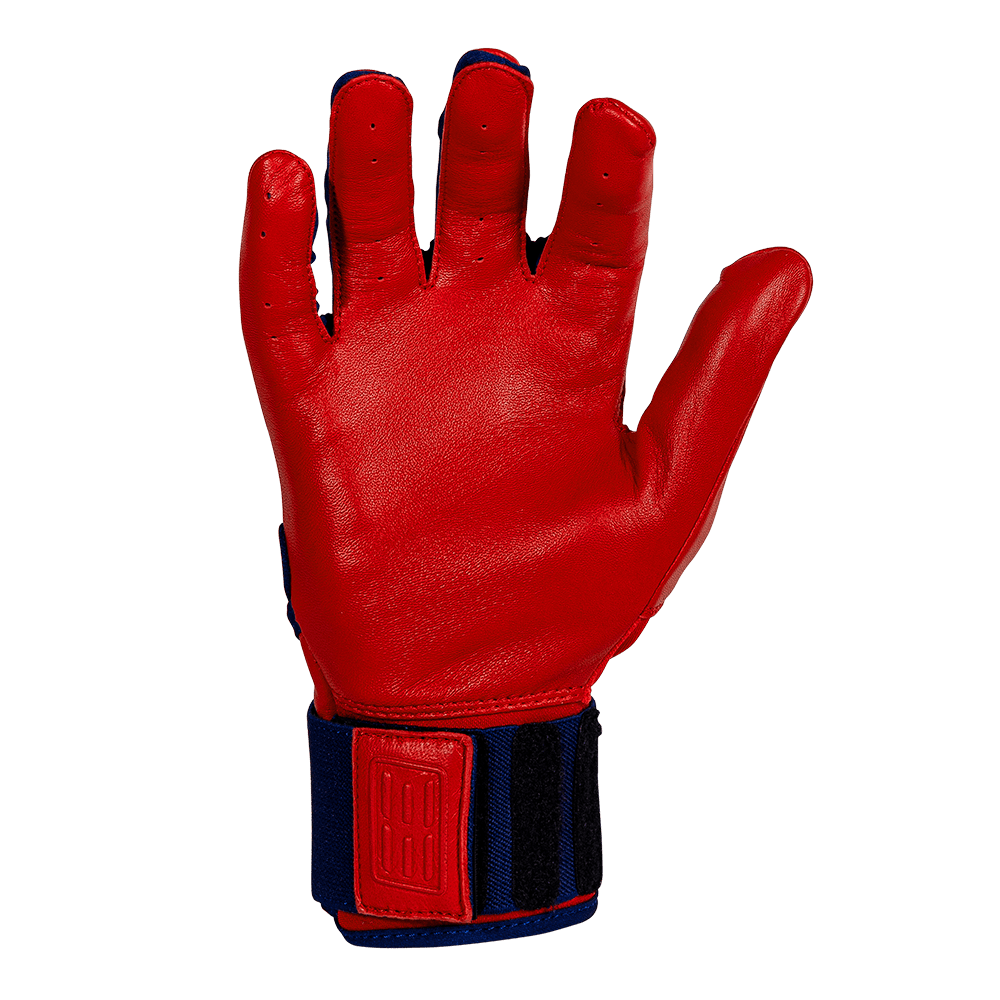 SL ELITE LONG CUFF BATTING GLOVES PREMIUM - CABRETTA LEATHER - DURABLE - BRUCE BOLT - BETTER PRICE