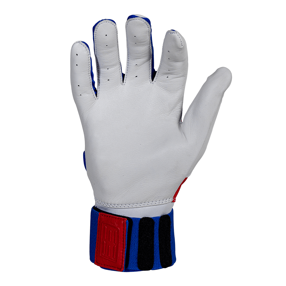 SL ELITE LONG CUFF BATTING GLOVES PREMIUM - CABRETTA LEATHER - DURABLE - BRUCE BOLT - BETTER PRICE