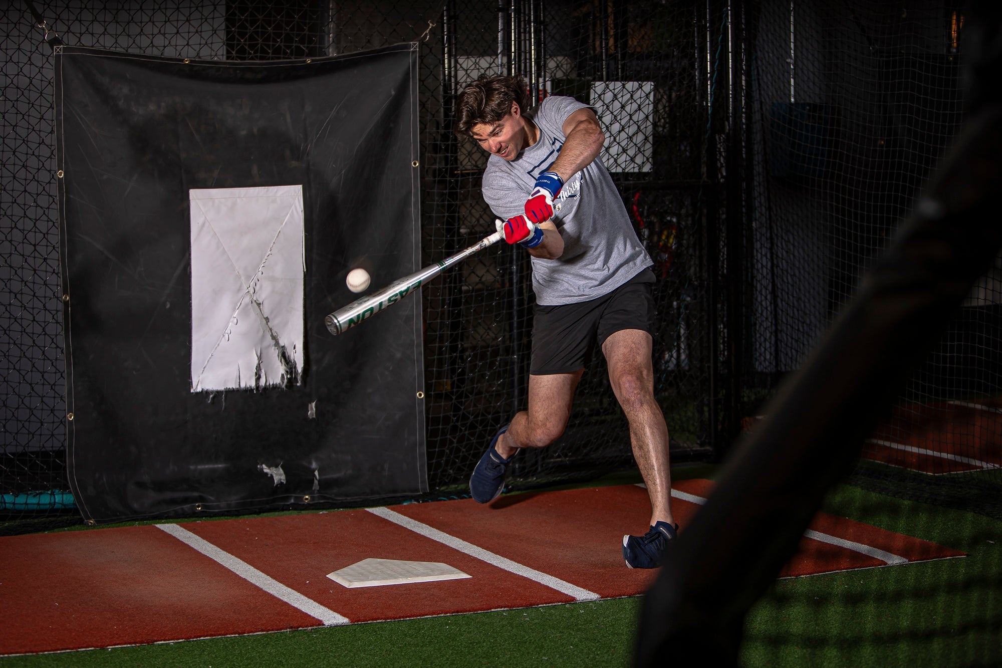 SL ELITE LONG CUFF BATTING GLOVES PREMIUM - CABRETTA LEATHER - DURABLE - BRUCE BOLT - BETTER PRICE