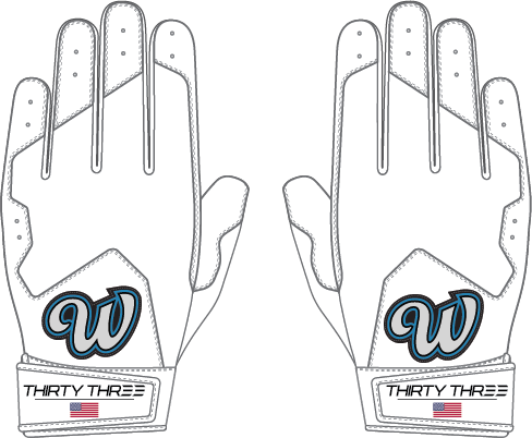 VALLEY WAVES SL ELITE SHORT CUFF GLOVES - 33 GLOVE AND SUPPLY CO. - SHORT CUFF LEATHER BATTING GLOVES