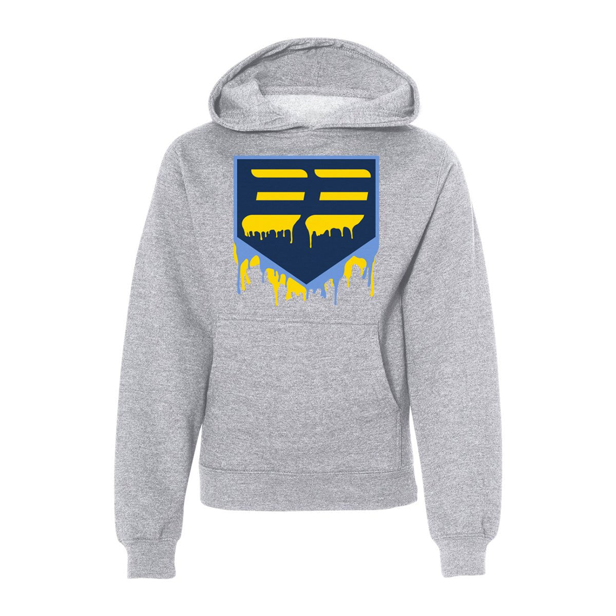 YOUTH DRIPPIN' MIDWEIGHT HOODIE SWEATSHIRT - 33 GLOVE AND SUPPLY CO. - MIDWEIGHT HOODIE SWEATSHIRT