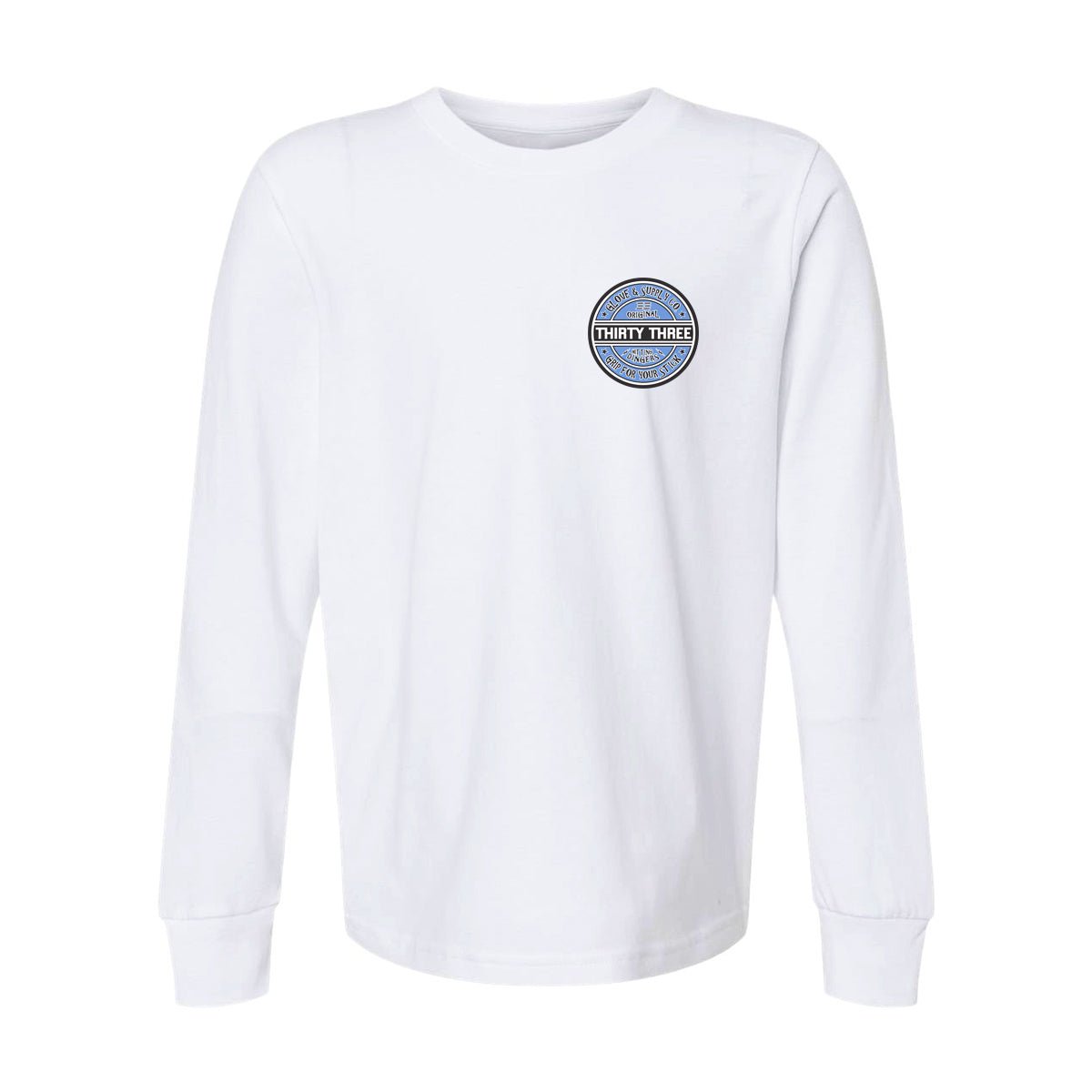 YOUTH GRIP FOR YOUR STICK LONG SLEEVE T - SHIRT - 33 GLOVE AND SUPPLY CO. - LONG SLEEVE T - SHIRTS