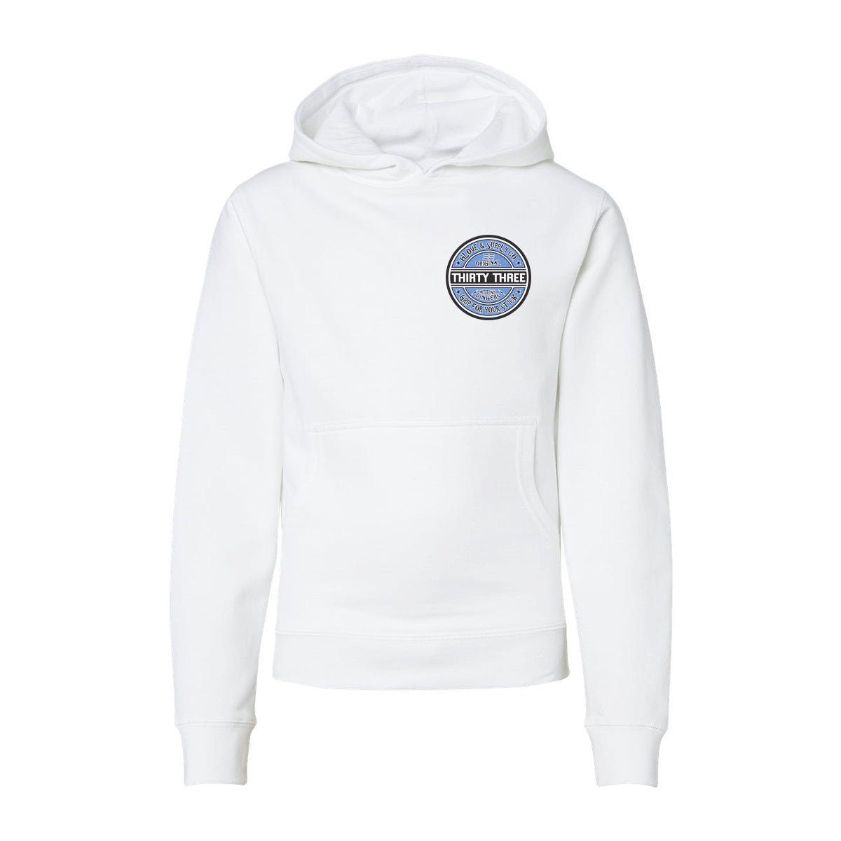 YOUTH GRIP FOR YOUR STICK MIDWEIGHT HOODIE SWEATSHIRT - 33 GLOVE AND SUPPLY CO. - MIDWEIGHT HOODIE