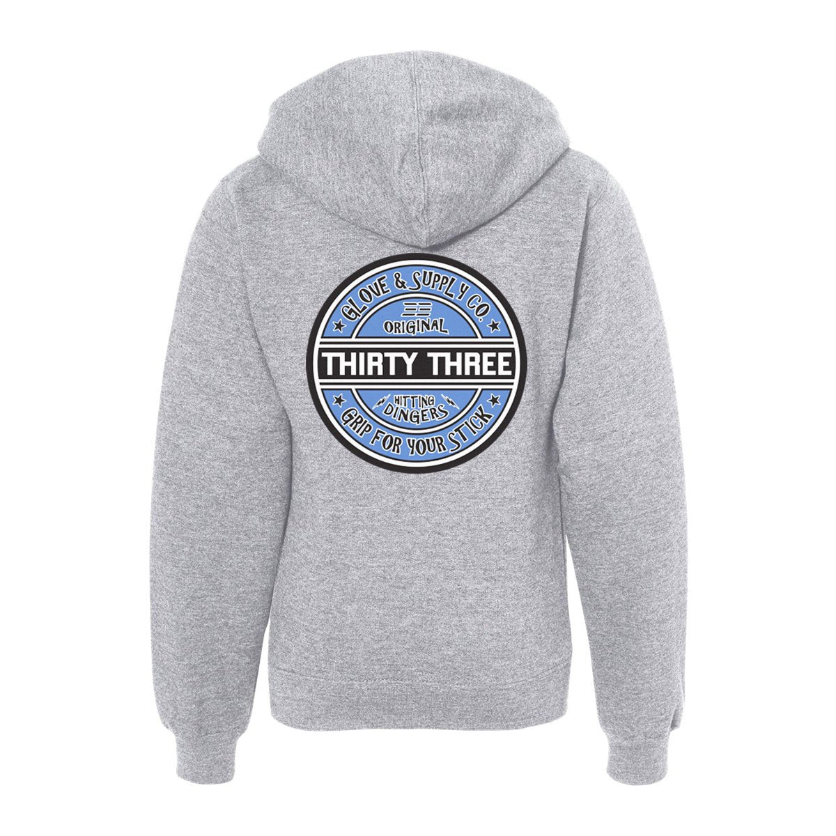 YOUTH GRIP FOR YOUR STICK MIDWEIGHT HOODIE SWEATSHIRT - 33 GLOVE AND SUPPLY CO. - MIDWEIGHT HOODIE