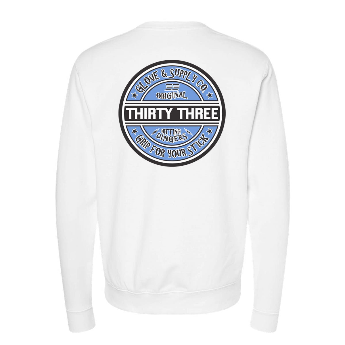 GRIP FOR YOUR STICK MIDWEIGHT CREWNECK SWEATSHIRT - 33 GLOVE AND SUPPLY CO.