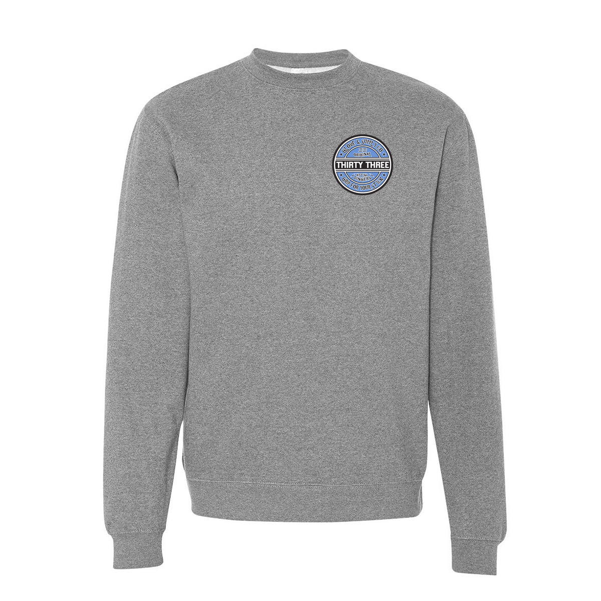 GRIP FOR YOUR STICK MIDWEIGHT CREWNECK SWEATSHIRT - 33 GLOVE AND SUPPLY CO.