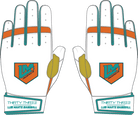 LMB LP PRO SHORT CUFF GLOVES - WHITE - 33 GLOVE AND SUPPLY CO. - SHORT CUFF LEATHER BATTING GLOVES