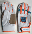 LMB LP PRO SHORT CUFF WHITE - 33 GLOVE AND SUPPLY CO. - SHORT CUFF LEATHER BATTING GLOVES