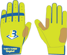 LONGBALL LP PRO SHORT CUFF GLOVES - 33 GLOVE CO. - SHORT CUFF LEATHER BATTING GLOVES