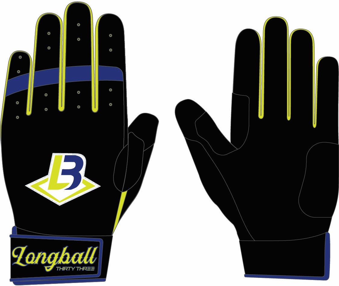 LONGBALL LP PRO SHORT CUFF GLOVES - 33 GLOVE CO. - SHORT CUFF LEATHER BATTING GLOVES
