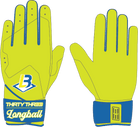 LONGBALL SL ELITE LONG CUFF GLOVES - 33 GLOVE CO. - LONG CUFF LEATHER BATTING GLOVES