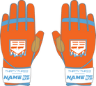 LTP LP PRO LONG CUFF GLOVE - 33 GLOVE AND SUPPLY CO. - LONG CUFF LEATHER BATTING GLOVES