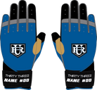 UNDERRATED LP PRO LONG CUFF GLOVES - 33 GLOVE AND SUPPLY CO. - LONG CUFF LEATHER BATTING GLOVES