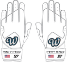 VALLEY WAVES SL ELITE LONG CUFF GLOVES - 33 GLOVE AND SUPPLY CO. - LONG CUFF LEATHER BATTING GLOVES