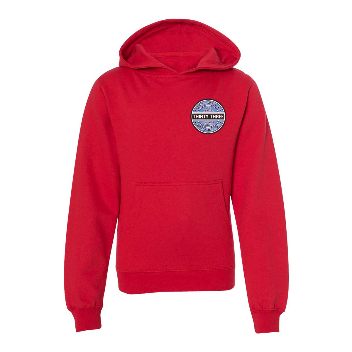 YOUTH GRIP FOR YOUR STICK MIDWEIGHT HOODIE SWEATSHIRT - 33 GLOVE AND SUPPLY CO.